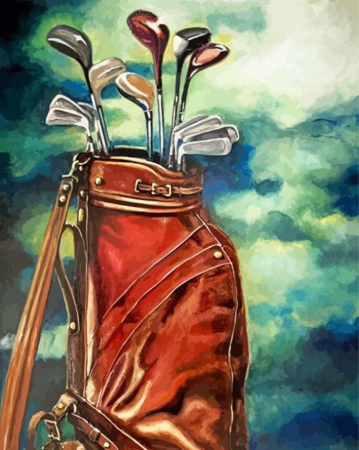 Golf Bag paint by numbers