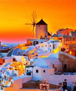 Greece Thira Santorini Paint By Number