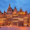 Guild Houses Belgium Antwerp Paint By Number