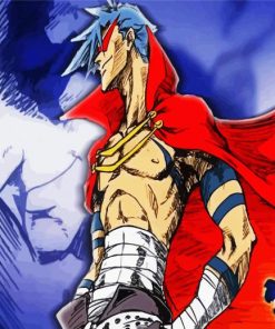 Gurren Lagann Kamina paint by numbers