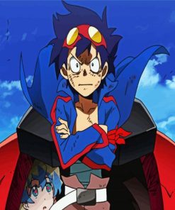 Gurren Lagann Simon paint by numbers