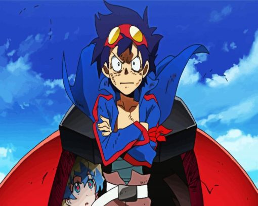 Gurren Lagann Simon paint by numbers