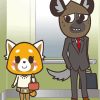 Haida And Retsuko Aggretsuko Paint By Number