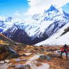 Hiking In Annapurna Mountains Paint By Number