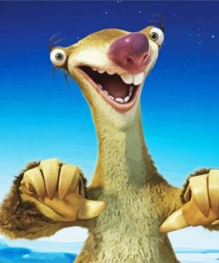 Ice Age Sid Paint By Number