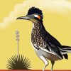 Illustration Roadrunner Bird Paint By Number