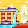 Illustration Merlion Paint By Number