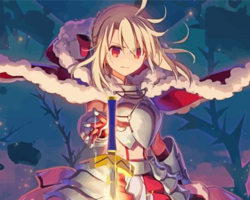 Illyasviel Von Einzbern Fate Character Paint By Number