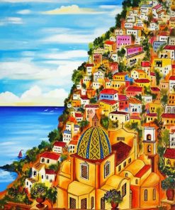 Italy Positano Art Paint By Number