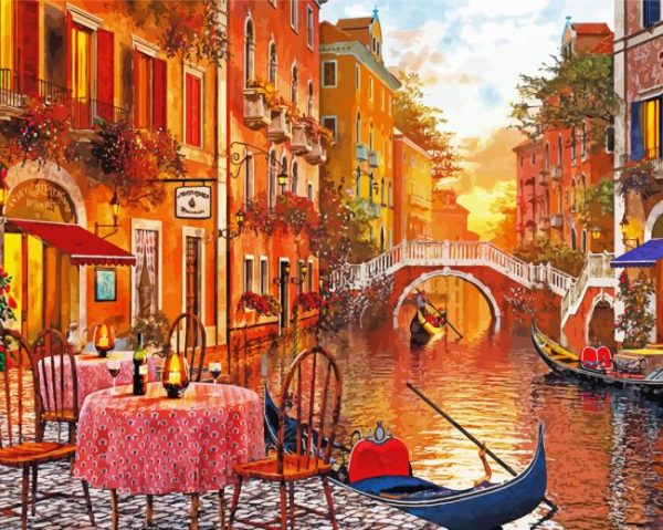 Italy Venice Canal paint by numbers
