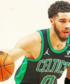 Jayson Tatum Basketball Player paint by numbers