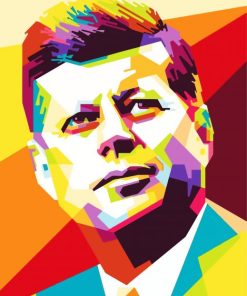 John Kennedy Pop Art paint by numbers