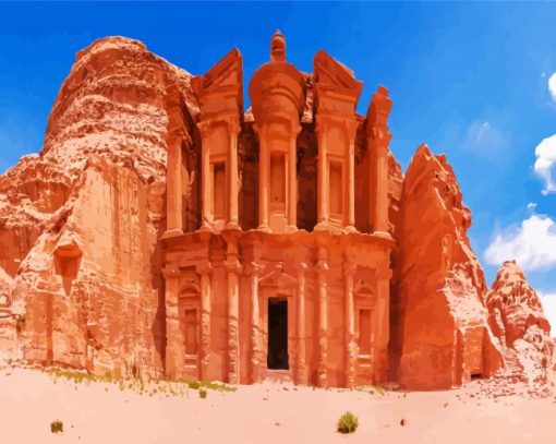 Jordan Petra paint by numbers