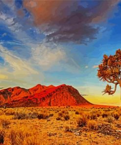 Kalahari Desert South Africa paint by numbers