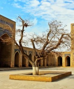 Kalan Mosque Bukhara Uzbekistan paint by numbers