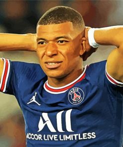 Kylian Mbappé paint by numbers