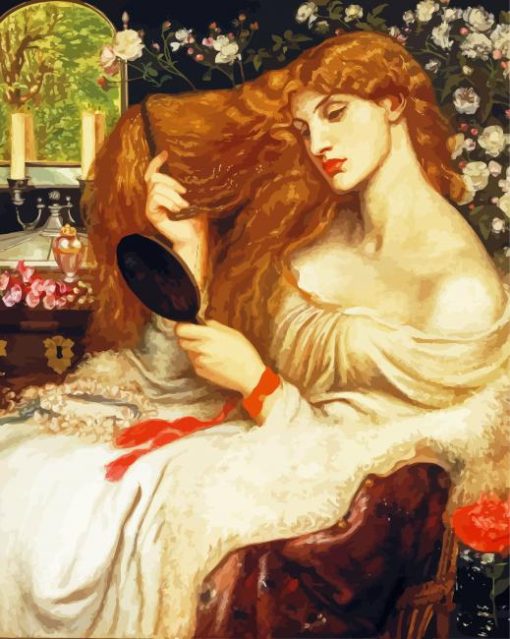 Lady Lilith by Rossetti paint by numbers