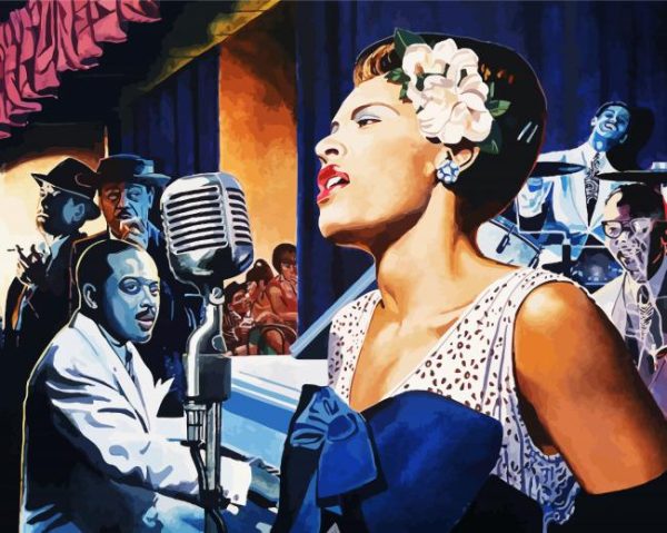 Lady Singing Paint By Number
