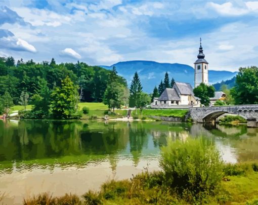 Aesthetic Bohinj paint by numbers