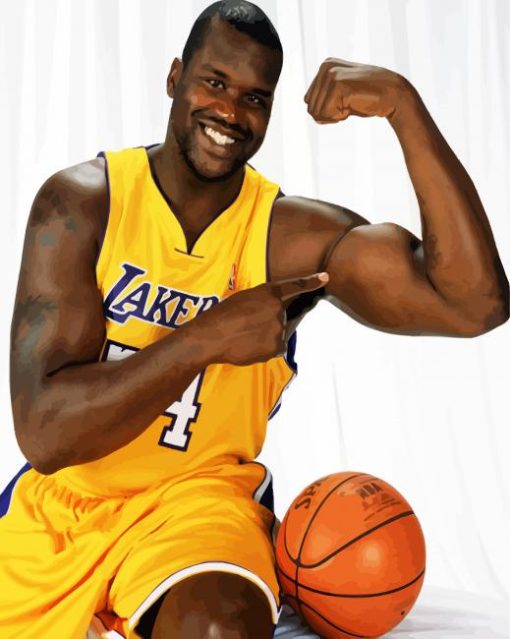 Lakers Shaquille paint by numbers