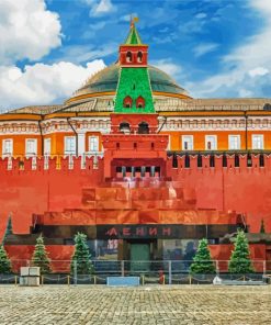 Lenin s Mausoleum at Red Square Russia paint by numbers