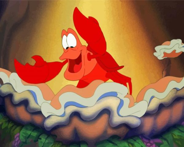 Little Mermaid Sebastian Crab Paint By Number