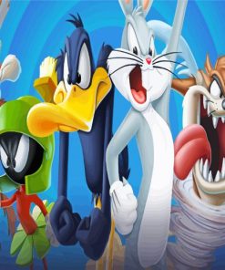 Looney Tunes Cartoon Characters paint by numbers