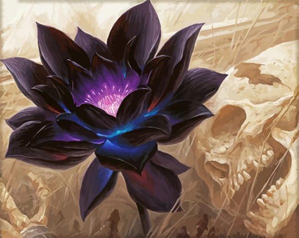 Magic Black Lotus Paint By Number