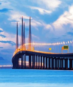 Malaysia Penang Bridge paint by numbers