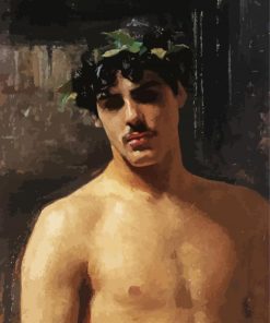 Man Wearing Laurels By Sargent Paint By Number