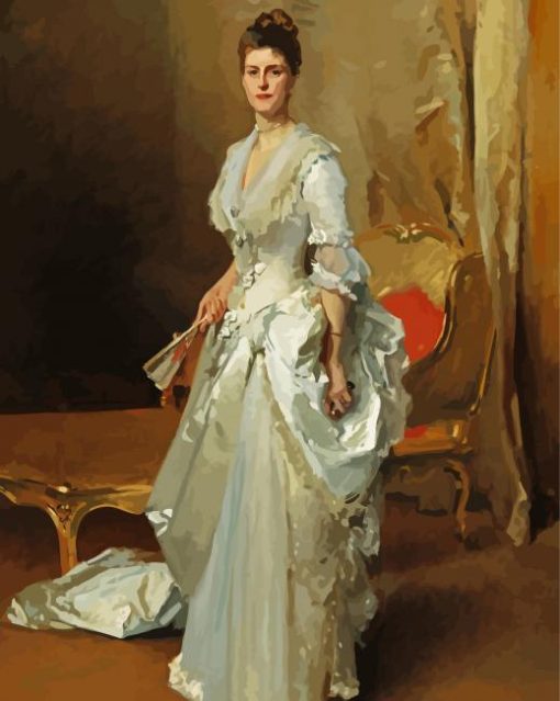 Margaret Stuyvesant Rutherfurd White By Sargent Paint By Number