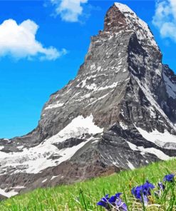 Matterhorn Mountain paint by numbers