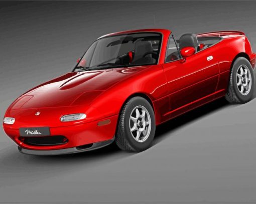 Mazda MX 5 Miata paint by numbers