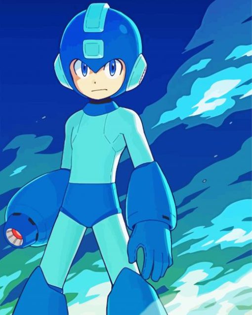 Mega Man paint by numbers