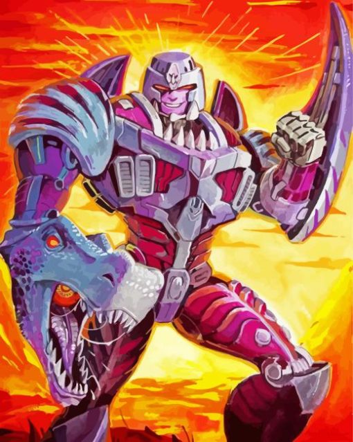 Megatron paint by numbers