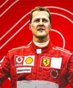 Michael Schumacher Race Car Driver Paint By Number