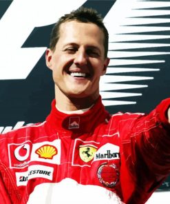 German Racer Michael Schumacher Paint By Number