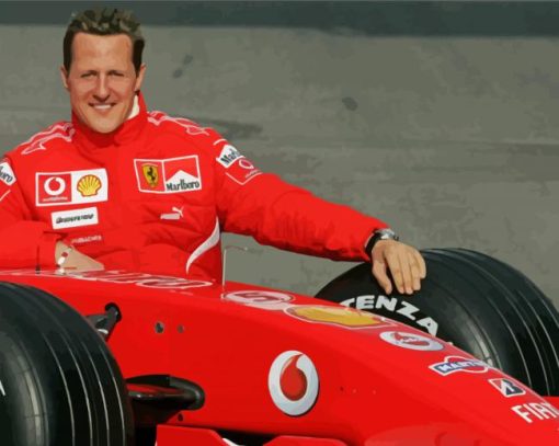 Michael Schumacher paint by numbers