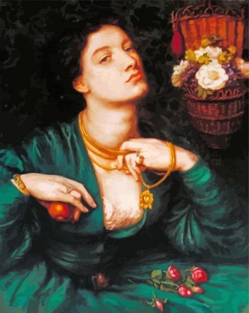 Monna Pomona by Rossetti paint by numbers