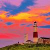 Montauk Point State Park At Sunset paint by numbers