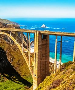 Monterey Bixby Creek Bridge Paint By Number