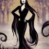 Morticia Addams Art Paint By Number