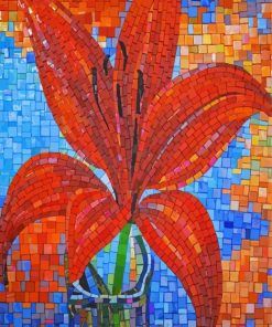 Mosaic Lily paint by numbers