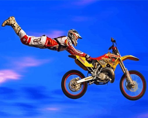 Motocross Jump paint by numbers