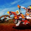 Motocross Race paint by numbers