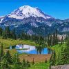 Mount Rainier Washington paint by numbers