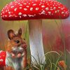 Mouse under Toadstool paint by numbers