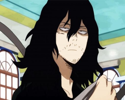 My Hero Academia Anime Shōta Aizawa paint by numbers