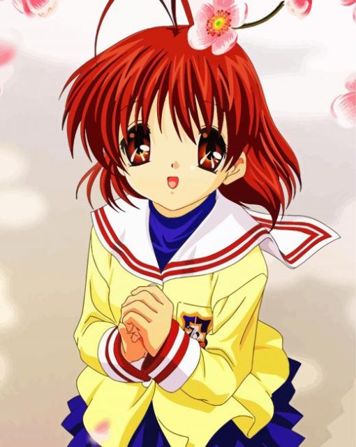 Nagisa Furukawa Clannad Anime paint by numbers