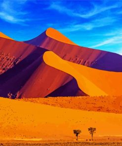 Namibia Desert Landscape paint by numbers